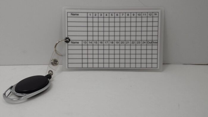 Eraseable Score Card 24 Hole