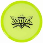 The Roc+ features our Plus Mold rim which allows for a smooth release when throwing the disc. The Roc+ flies very straight and stable at high speeds and has less low speed overstability than other Rocs. It slots between an Ontario and a Rancho.