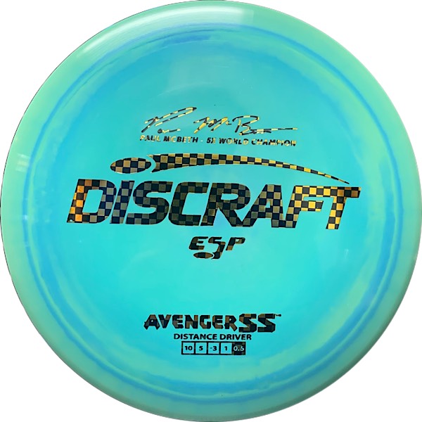 Discraft ESP Swirly Paul McBeth 5X Avenger SS - Sweet Spot Disc Golf