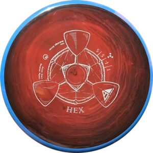 Axiom Neutron Hex Disc golf disc colored rim and flight plate