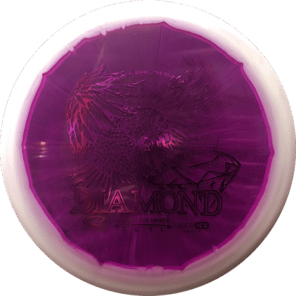 Latitude 64 Opto Ice Orbit Diamond with Purple and white Orbit plastic
