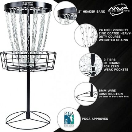 MVP Discs Black Hole PRO HD Basket With Transit